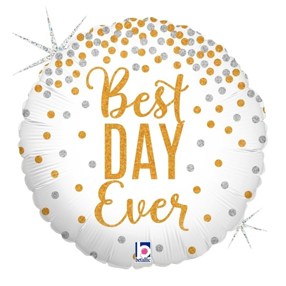 Glittering Best Day Ever Balloon